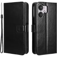 Mtp Products Xiaomi Redmi 13C 5G/Poco M6 Lommebok-deksel med Magnetisk Lukning - Svart