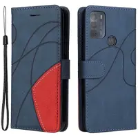 Mtp Products Bi-Color Series Motorola Moto G50 Lommebok-deksel - Blå