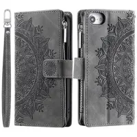 Mtp Products iPhone 16e/17e Mandala Series Lommebok-deksel - Grå
