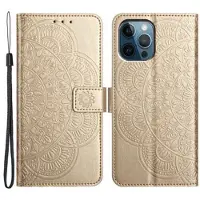 Mtp Products iPhone 16 Pro Mandala Series Lommebok-deksel - Gull