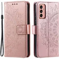 Mtp Products Samsung Galaxy A14/A14 5G Mandala Series Lommebok-deksel - Roségull