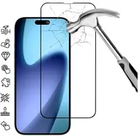 Mtp Products iPhone 17 Full Cover Beskyttelsesglass - 9H - svart kant
