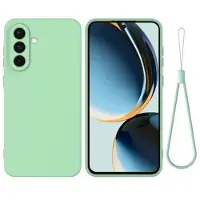 Mtp Products Samsung Galaxy A56 Flytende silikon-deksel med håndstropp - grønn