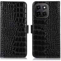 Mtp Products Honor X6c Crocodile Series Lommebok-deksel i Lær med RFID - Svart