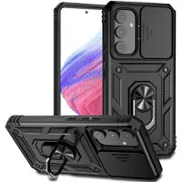 Mtp Products Samsung Galaxy A54 5G Hybrid-deksel med Roterende Ring med Kameraskjold - Svart