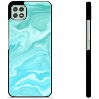 Mtp Products Samsung Galaxy A22 5G Beskyttelsesdeksel - Blå Marmor