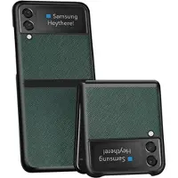Mtp Products Textured Samsung Galaxy Z Flip3 5G Hybrid-deksel - Grønn