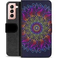 Mtp Products Samsung Galaxy S21 5G Premium Lommebok-deksel - Fargerik Mandala