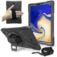 Mtp Products Samsung Galaxy Tab S4 Heavy Duty 360 Deksel med håndrem - Svart
