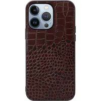 Mtp Products Krokodille-Serien iPhone 14 Pro Max Hybrid-deksel - Brun