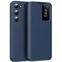 Mtp Products Samsung Galaxy S23 Smart Clear View Flip-etui med kortspor - Safir