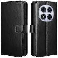 Mtp Products Xiaomi Redmi Note 14 Pro 5G/14 Pro+ 5G/Poco X7 Lommebok-deksel med Magnetisk Lukning - svart