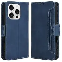 Mtp Products iPhone 16 Pro Kortholder Lommebokveske - blå