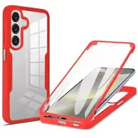 Mtp Products Samsung Galaxy A26 360 Beskyttelse Deksel - Rød / Klar