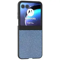 Mtp Products Motorola Razr 50/60/70 Rhinestone Tekstur Hybrid-deksel - Blå