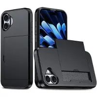 Mtp Products iPhone 16 Hybrid-deksel med Skyvekortspor - Svart