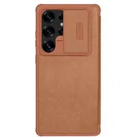 NILLKIN Samsung Galaxy S25 Ultra Qin Pro Flip-deksel - Brun