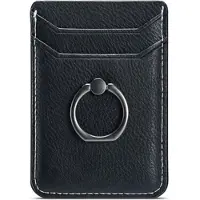 Mtp Products Muxma MX112 RFID-blokkerende Kortholder med Ringgrep - Elegant - Svart