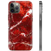 Mtp Products iPhone 12 Pro Max TPU-deksel - Rød Marmor