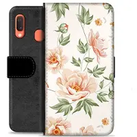 Mtp Products Samsung Galaxy A20e Premium Lommebok-deksel - Floral