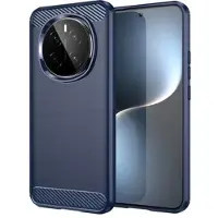 Mtp Products Honor Magic7 Børstet TPU Deksel - Karbonfiber - Blå