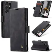 CASEME Samsung Galaxy S24 Ultra 013 Series Lommebok-deksel - Svart