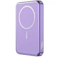 Mtp Products C10 Bærbar 15W magnetisk trådløs strømbank 5000mAh - Lilla