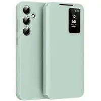 Mtp Products Samsung Galaxy A56 Smart Clear View Flip-etui med kortspor - lysegrønn