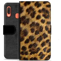 Mtp Products Samsung Galaxy A20e Premium Lommebok-deksel - Leopard