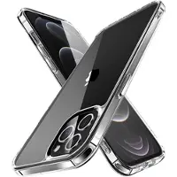 Mtp Products iPhone 12 Pro Max Anti-Shock Hybrid-deksel - Gjennomsiktig