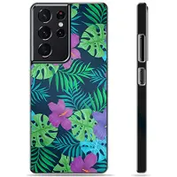 Mtp Products Samsung Galaxy S21 Ultra 5G Beskyttelsesdeksel - Tropiske Blomster