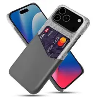 Mtp Products iPhone 17 Pro Max/18 Pro Max KSQ Deksel med Kort Lomme - Grå