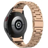 Mtp Products Elegant Samsung Galaxy Watch4/Watch4 Classic/Watch5/Watch6/Watch FE/Watch7 Reim i Rustfritt Stål - Roségull