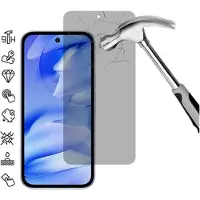 Mtp Products Google Pixel 9a Privacy Full Cover Beskyttelsesglass - Svart Kant