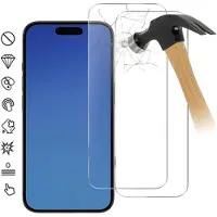 Mtp Products iPhone 17 Beskyttelsesglass - 9H - Case Friendly - 2 Stk. - Gjennomsiktig