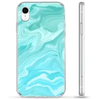 Mtp Products iPhone XR Hybrid-deksel - Blå Marmor