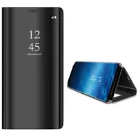 Mtp Products Samsung Galaxy S9 Luxury Mirror View Flip-deksel - Svart