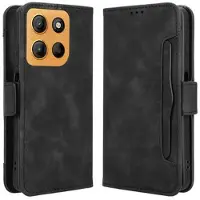 Mtp Products Motorola Moto G15/G15 Power Lommebok-deksel med Kortholder - Svart