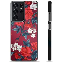 Mtp Products Samsung Galaxy S21 Ultra 5G Beskyttelsesdeksel - Vintage Blomster