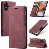 CASEME Xiaomi Redmi Note 13 Pro+ 013 Series Lommebok-deksel - Vinrød