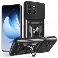 Mtp Products Honor X8c Hybrid-deksel med Roterende Ring med Kameraskjold - Svart