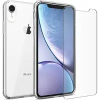 Saii 2-i-1 iPhone XR TPU-deksel & Beskyttelsesglass