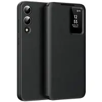 Mtp Products Samsung Galaxy S25 Edge Smart Clear View Flip-etui med kortspor - Svart