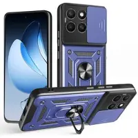 Mtp Products Honor X8c Hybrid-deksel med Roterende Ring med Kameraskjold - Blå