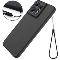 Mtp Products Motorola Edge 50 Pro Liquid Silikondeksel - Svart