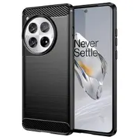 Mtp Products OnePlus 12 Børstet TPU Deksel - Karbonfiber - Svart