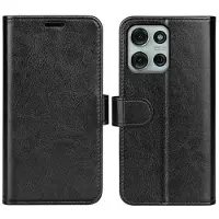 Mtp Products Motorola Moto G75 Lommebok-deksel med Magnetisk Lukning - svart