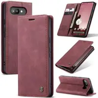 CASEME Google Pixel 9a 013 Series Lommebok-deksel - Vinrød