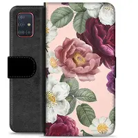 Mtp Products Samsung Galaxy A51 Premium Lommebok-deksel - Romantiske Blomster