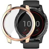Mtp Products Hat Prince Garmin Venu 2 TPU-Deksel med Skjermbeskytter - 45mm - Gull